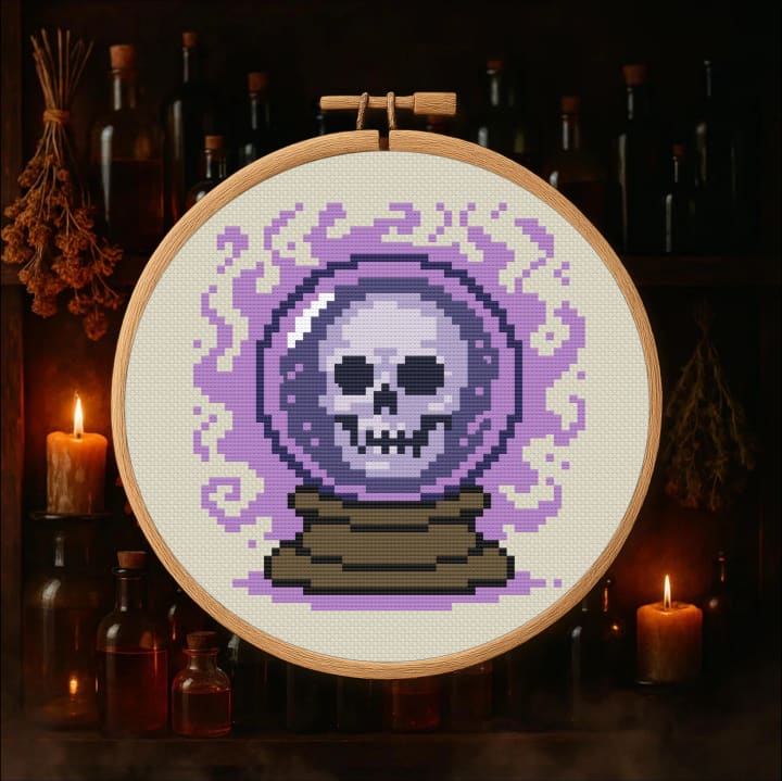Crystal Ball cross-stitch pattern preview